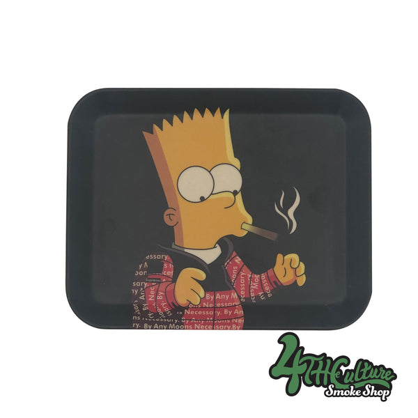 Bart Smokes Bamboo Rolling Tray - small
