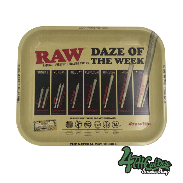 RAW Daze Of The Week Rolling Tray- Large